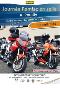 Journée remise en selle moto du dimanche 12 avril 2015 à POUILLY