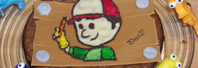 Gâteau Manny et ses outils