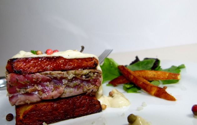 Steak-frites à ma façon, mayonnaise Lesieur à ma façon aussi !