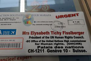 Lettre A Madame Elysabeth Tichy Fisslberger  Présidente du Conseil des Droits de l'Homme  de l'ONU