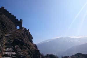 Le chemin des 3 châteaux (Montorge, Tourbillon et Valère)