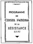 Programme du Conseil national de la Résistance