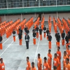 Hommage d'une prison aux Philippines