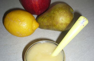 Compote pommes-poire-citron