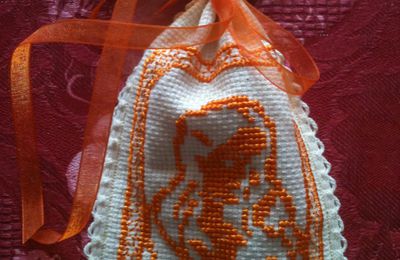 Sachet senteur "Portrait orange"