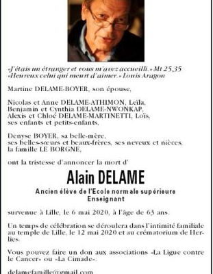 Affaire Seznec : Décès d'Alain Delame