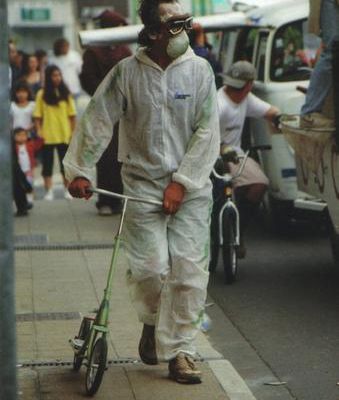 Spectacle de rue CRIC-CRAC, juillet 2000.