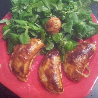 Feuilletés au st Marcellin et au lard fumé :