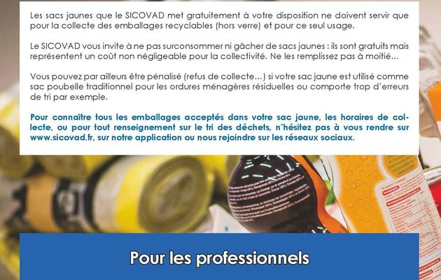 Informations SICOVAD