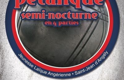 Un tournoi de pétanque de la JLA Basket le 26 mai 2012 à Saint-Jean-d'Angély
