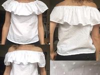 Coudre un Top Bardot - T-shirt à Volant - Tuto Couture DIY