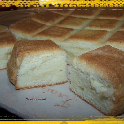 Gateau de Laza, tout blanc, à la crème et aux blancs d'oeufs (recette espagnole) 