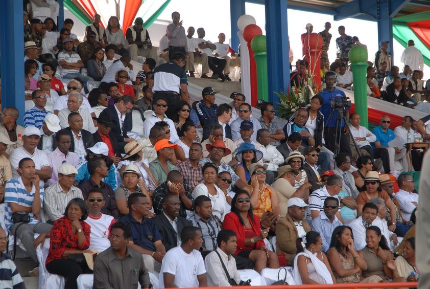 Inauguration du Kianja (Stade) Makis de Madagascar, à Andohatapenaka, par le Président Andry Rajoelina. 2ème partie. Photos: Harilala Randrianarison