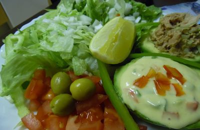 Salade d'avocat au thon