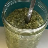 pesto au basilic, persil et noisettes - #latortueaplumes©gourmande