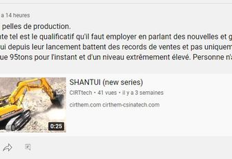 #SHANTUI pelles de production #CIRTtech-YouTube.posts