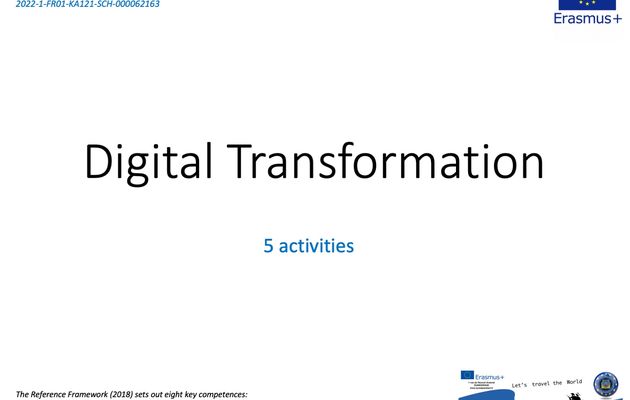 Accreditation 2022 - Digital Transformation - 5 actions