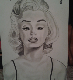 Marilyn Monroe au crayon à papier