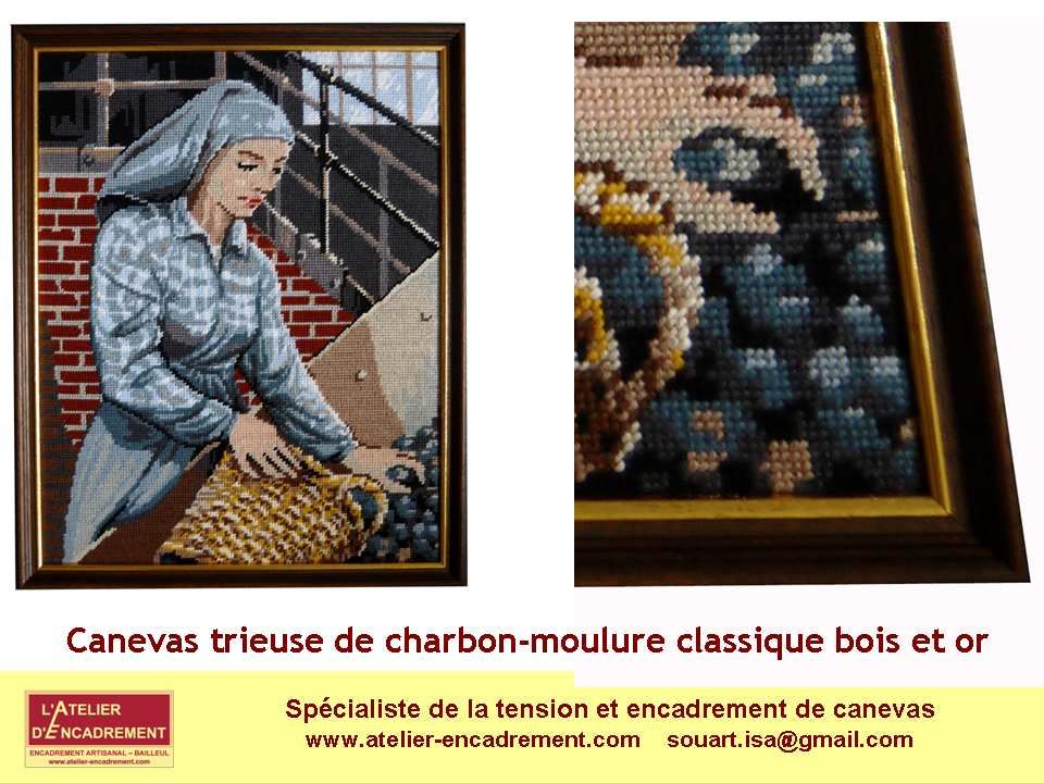 Faire encadrer un canevas