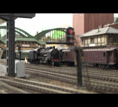 Train miniature HO Chalindrais ligne 2 (nouveau réseau d'André Gay) vidéo 9