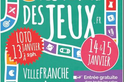 AFFICHE FESTIVAL DES JEUX VILLEFRANCHE 2017