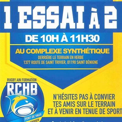 Le RCHB propose une matinée d'initiation au rugby. 