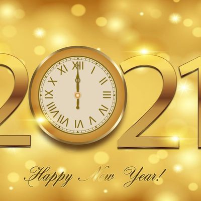 Happy New Year 2021 - Horloge - Wallpaper - Free