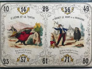 loto des fables, illustration B. Coudert