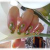 Nail Art champs de fleurs