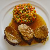 FILET MIGNON DE PORC MARINE AU CURRY - la cuisine de laurenceel