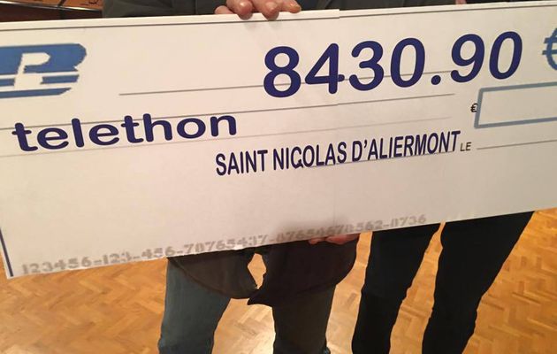 Téléthon 2015 à St Nicolas, les chiffres...