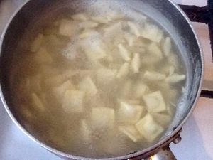 Tortellini au fromage et sauce champignon