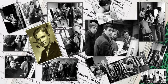 Histoire en images de la dernière promotion avant le BTS,
1962-1964. Copies écrans de quelques doubles pages.