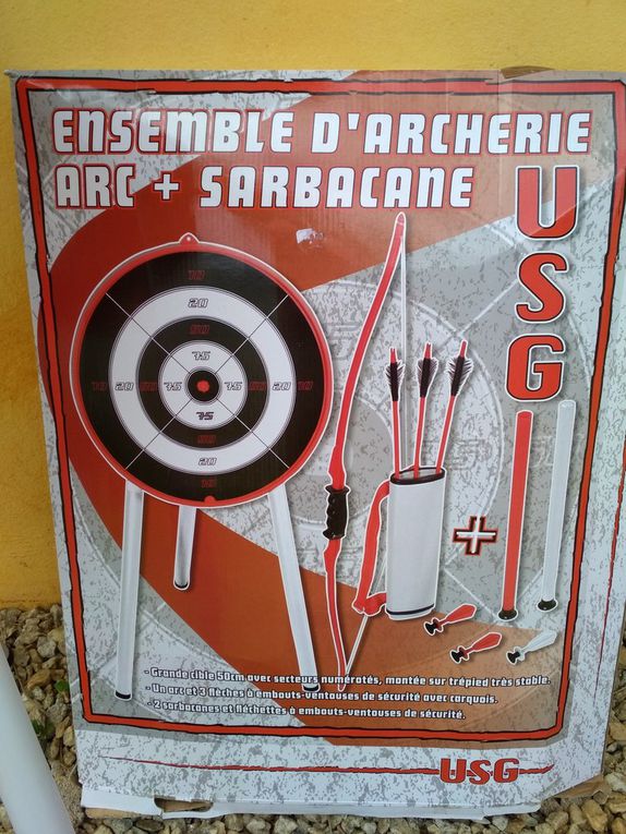 Ensemble Archerie Arc et Sarbacannes 15€