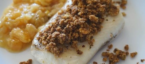 crumble de cabillaud aux oignons