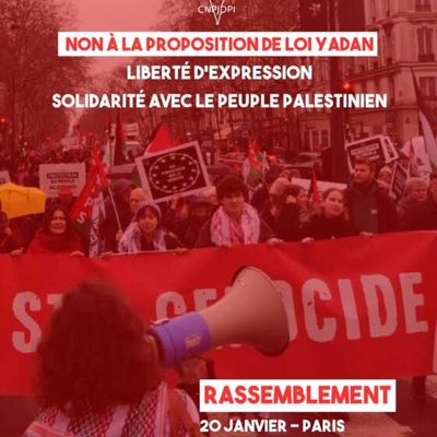 Intervention de l’UJFP au rassemblement du 20 janvier 2026 contre la proposition de loi portée par Caroline Yadan