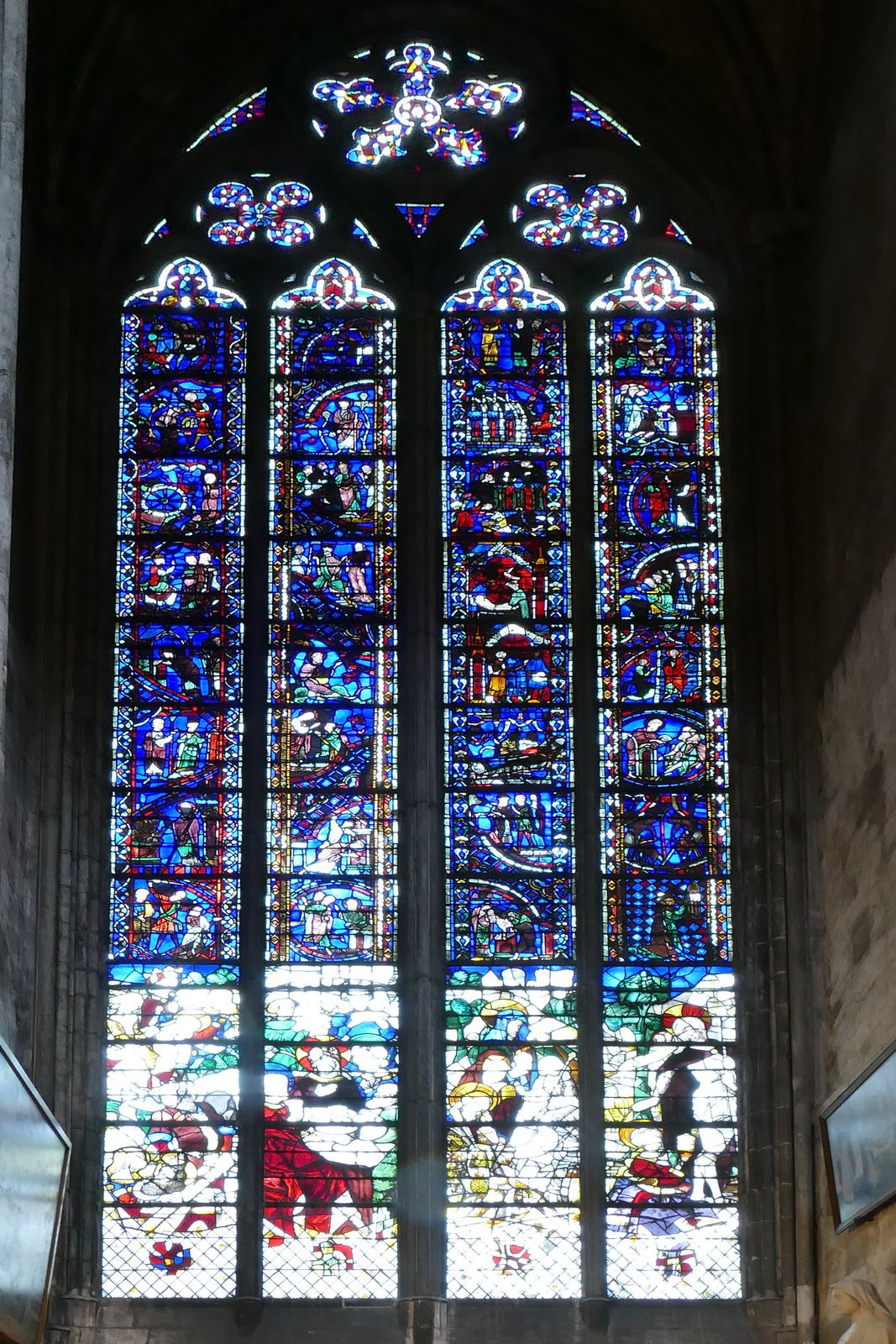 La baie 53 de la cathédrale de Rouen. Photographie lavieb-aile 2020.