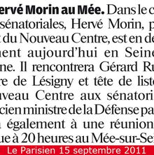 Hervé Morin au Mée sur Seine