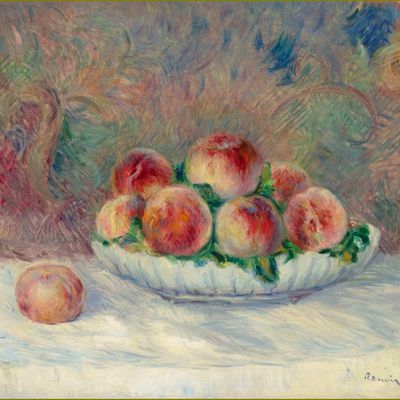Fruits d'été par les peintres - Auguste Renoir (1841-1919) pêches 