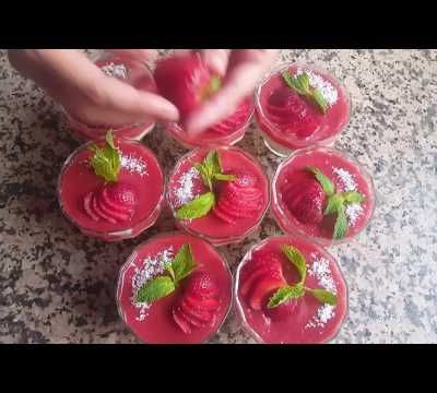 crème dessert de fraise au citron