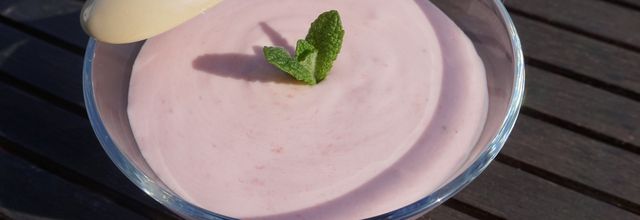 mousse de fraises express (au i'cookin)