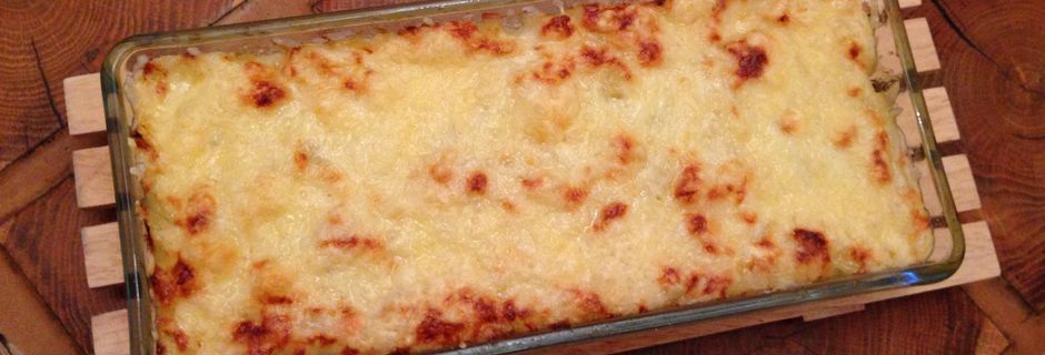 Gratin d'oignons au vieux cantal