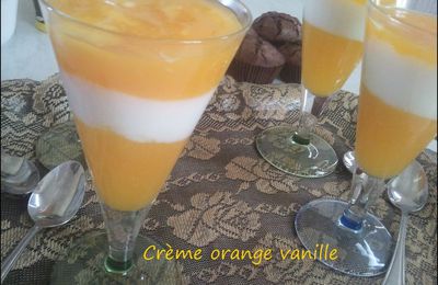 Crème orange-vanille :