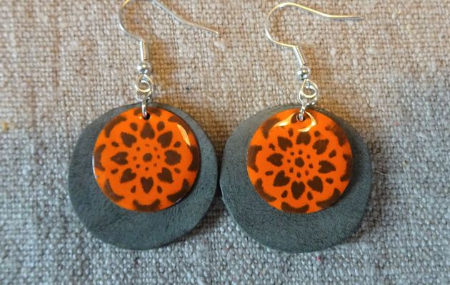 "Upcycling" 3 : les boucles d'oreilles