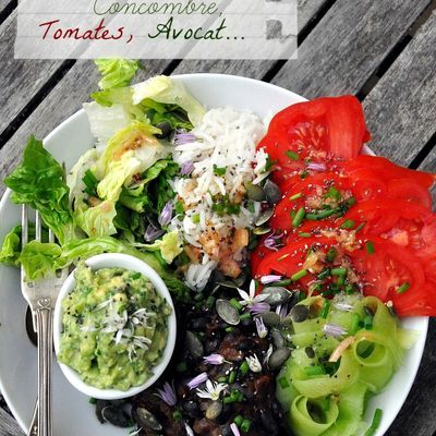 Salade Vegan aux haricots noirs sauce chipotle