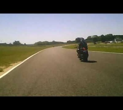 Déchanchement moto circuit