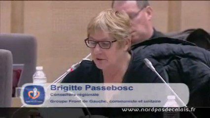 Conseil régional : Brigitte Passebosc présente un amendement pour l'aide à la restauration scolaire (21-12-12)
