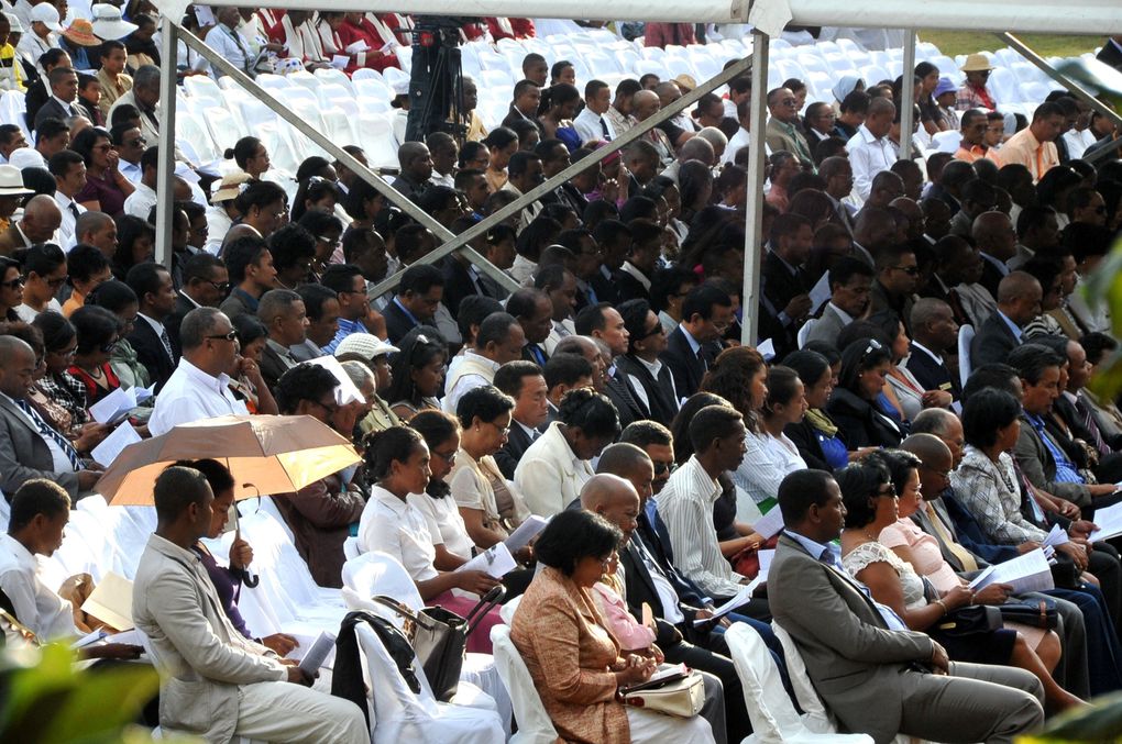 Culte oecuménique ayant suivi la journée de jeûne et prière pour la Nation et le peuple malgache initée par le Président Andry Rajoelina. Photos: Harilala Randrianarison - www.madagate.com