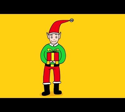 Apprendre à dessiner un lutin de Noël en vidéo !