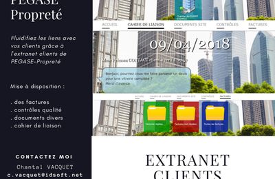 Extranet clients - PEGASE-Propreté - à découvrir ! 